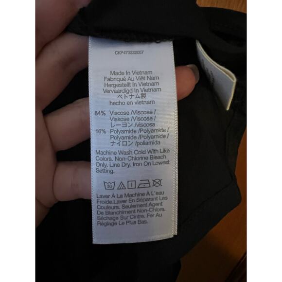 NWT Madewell Women's The Layton Midi Slip Dress Black Sleeveless V-Neck Size 0 - Picture 9 of 13